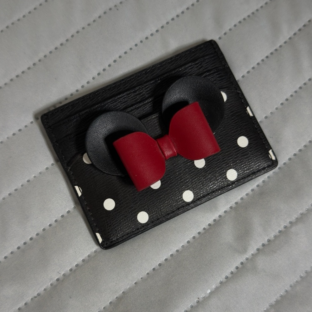 Kate Spade Minnie Mouse Polka Dot Card Holder
